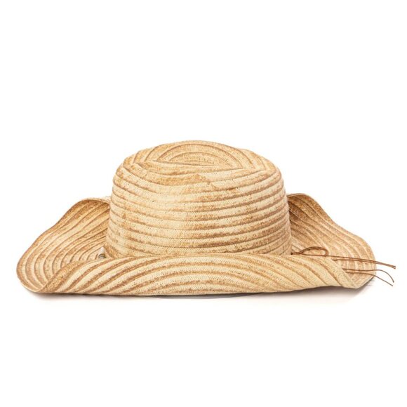 San Diego Hat Company Elena Cowboy with Rolled Wire Brim Edges in Toast main image 6